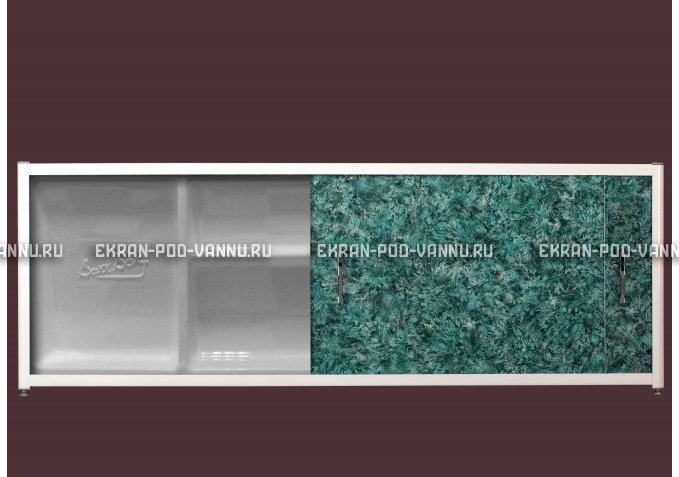 Экран с полкой - Малахит – купить по цене 6280 руб. в интернет-магазине в городе Челябинск картинка 1