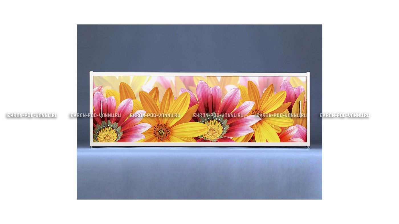 Раздвижной ФОТО экран - Flowers – купить по цене 8500 руб. в интернет-магазине в городе Челябинск картинка 6