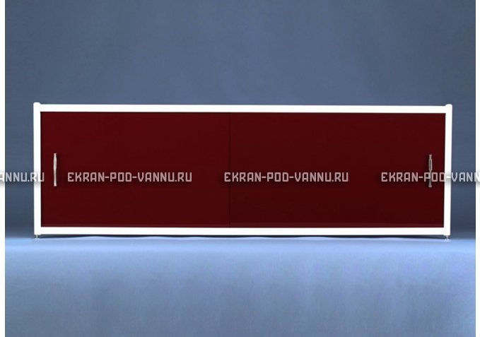 Раздвижной экран EUROPLEX Комфорт бордовый – купить по цене 7150 руб. в интернет-магазине в городе Челябинск картинка 1