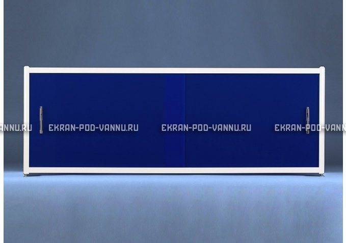 Раздвижной экран EUROPLEX Комфорт синий – купить по цене 6750 руб. в интернет-магазине в городе Челябинск картинка 1