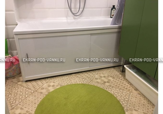 Раздвижной экран EUROPLEX Комфорт белый – купить по цене 6400 руб. в интернет-магазине в городе Челябинск картинка 1