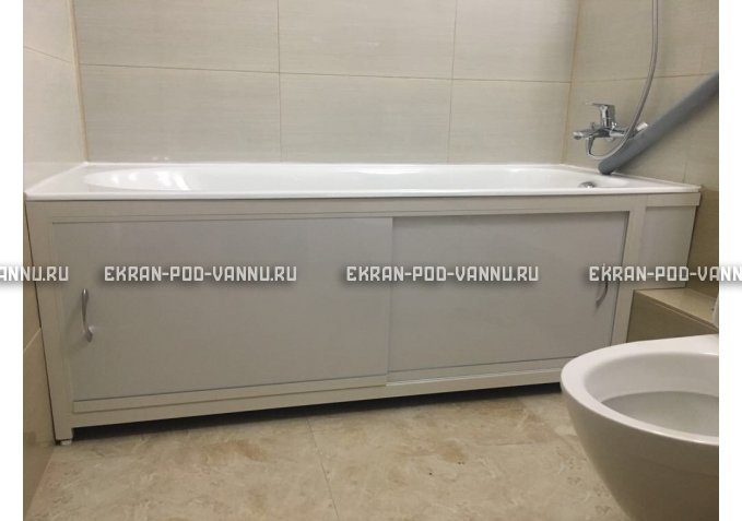 Экран  EUROPLEX Роликс белый с вставкой – купить по цене 10400 руб. в интернет-магазине в городе Челябинск картинка 4