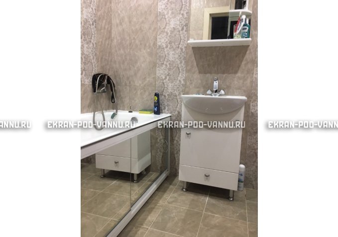 Раздвижной экран EUROPLEX Роликс Зеркальный – купить по цене 9700 руб. в интернет-магазине в городе Челябинск картинка 5
