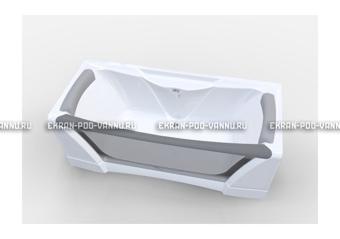 Прозрачная ванна 1MarKa Dolce Vita 180x80 – купить по цене 43200 руб. в интернет-магазине в городе Челябинск картинка 2
