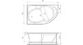 Акриловая ванна Relisan Sofi 170x105 – купить по цене 23480 руб. в интернет-магазине в городе Челябинск картинка 17