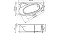 Акриловая ванна 1MarKa Gracia 150x94 – купить по цене 19400 руб. в интернет-магазине в городе Челябинск картинка 17